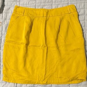 Mustard Yellow Women's Casual Skirt